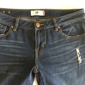 CAbi Distressed Jeans Size 8